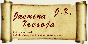 Jasmina Kresoja vizit kartica